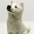 Ceramic Samoyed dog sculpture