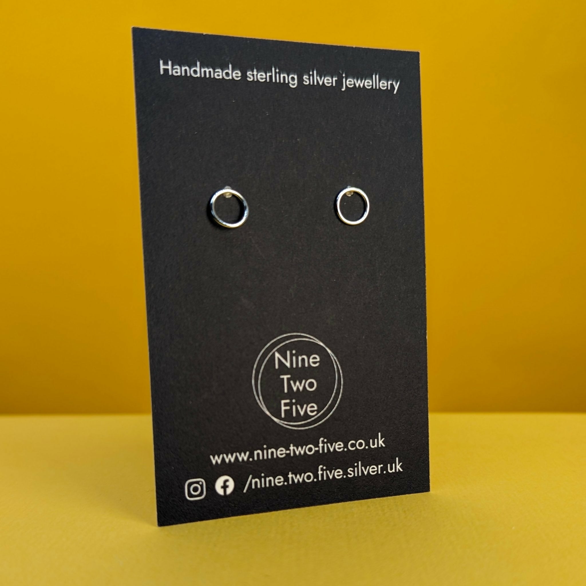 Sterling Silver Tiny Open Circle Stud Earring