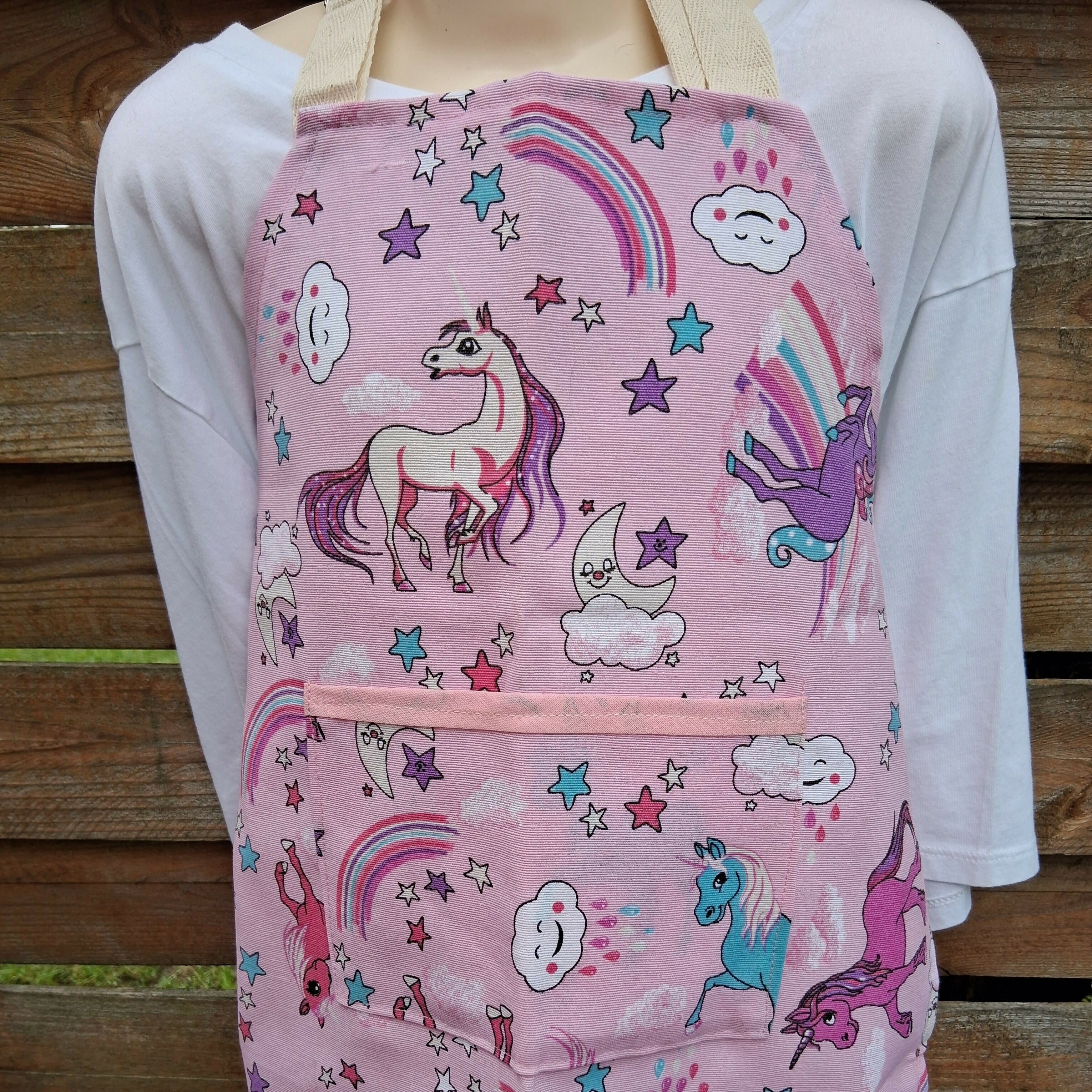 Children's Apron - PInk Unicorn