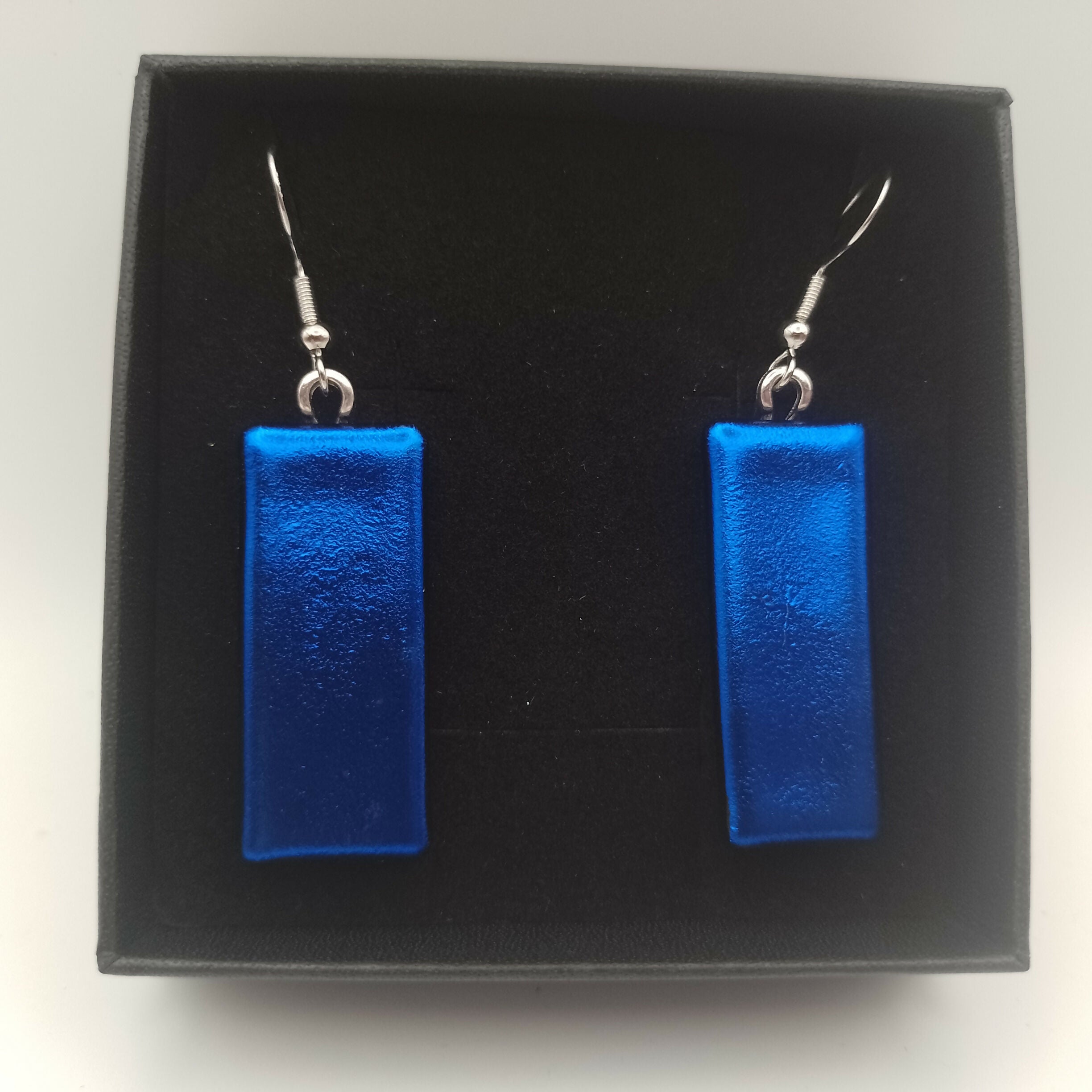 Blue Glass Earrings