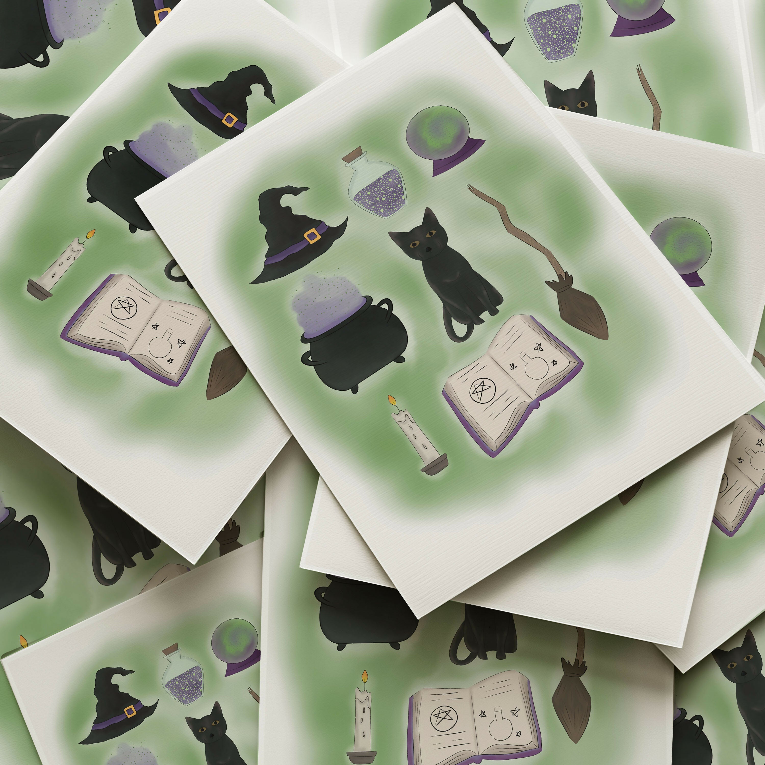 SPOOKY WITCH DIGITAL ARTWORK PRINT