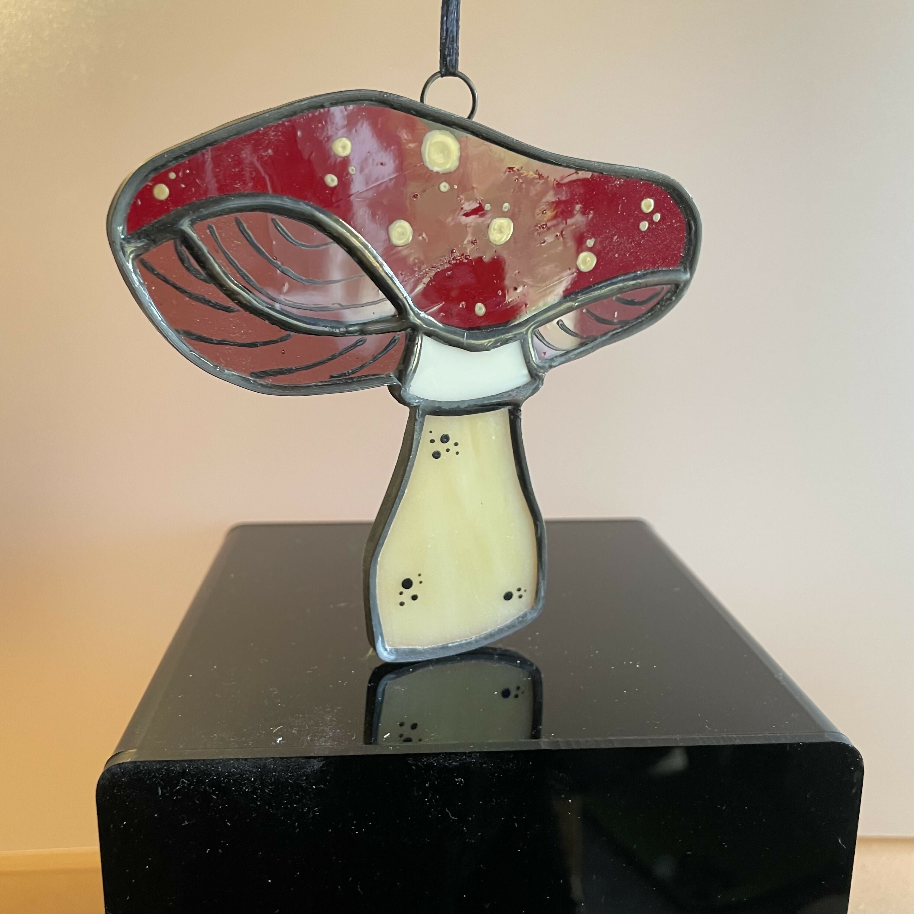 Stained Glass Toadstool Suncatcher