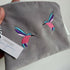 Velvet Embroidered Pouch/Purse