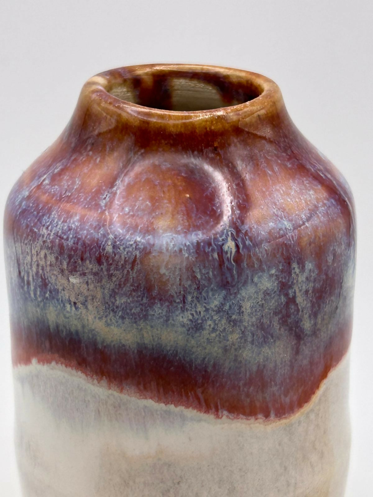 Red & Bronze Reed Diffuser Bottle/Bud Vase