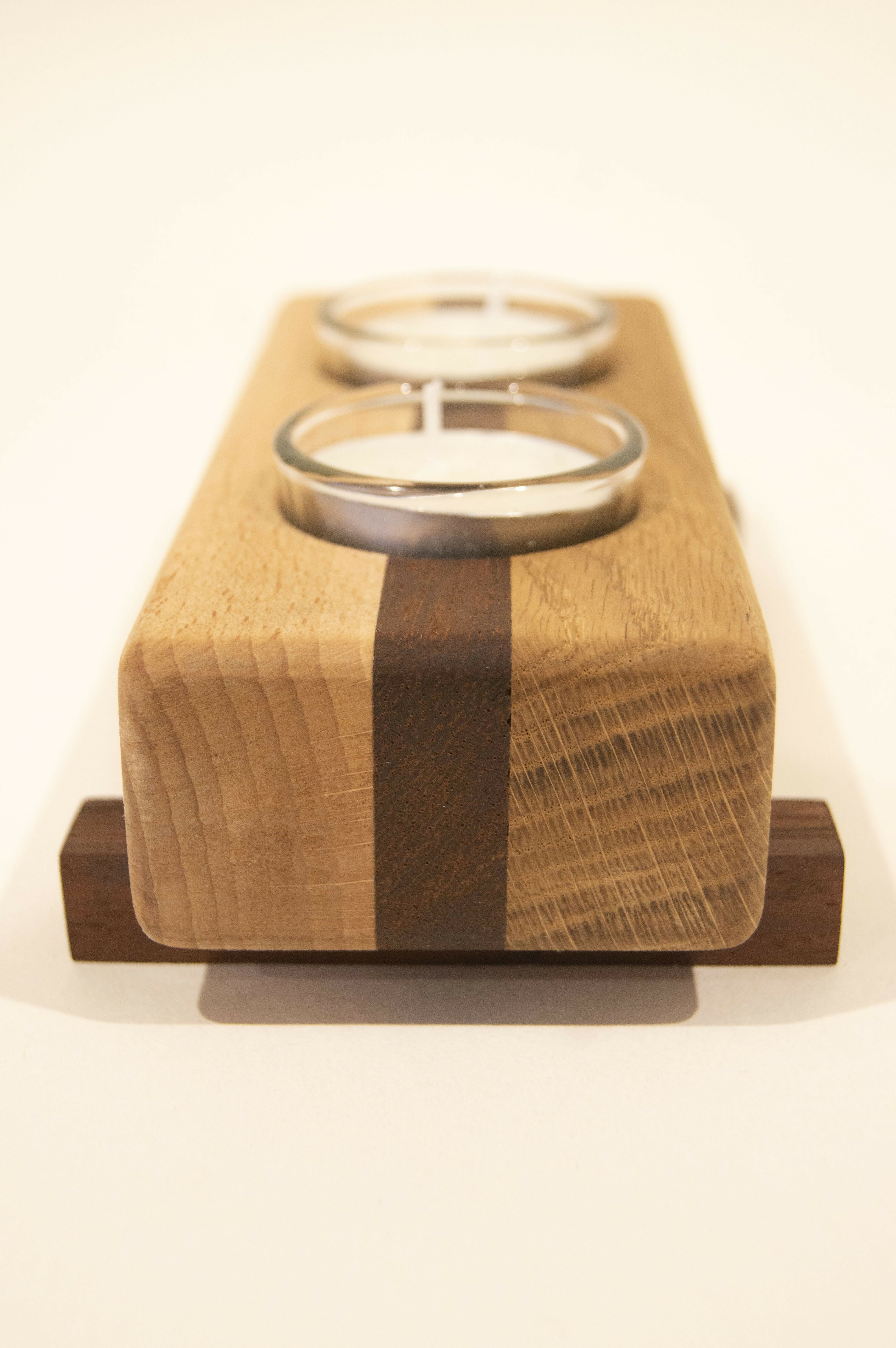 'Neapolitan' Twin Tea Light Holder