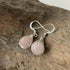 Rose Quartz Drop Earrings, Sterling Silver