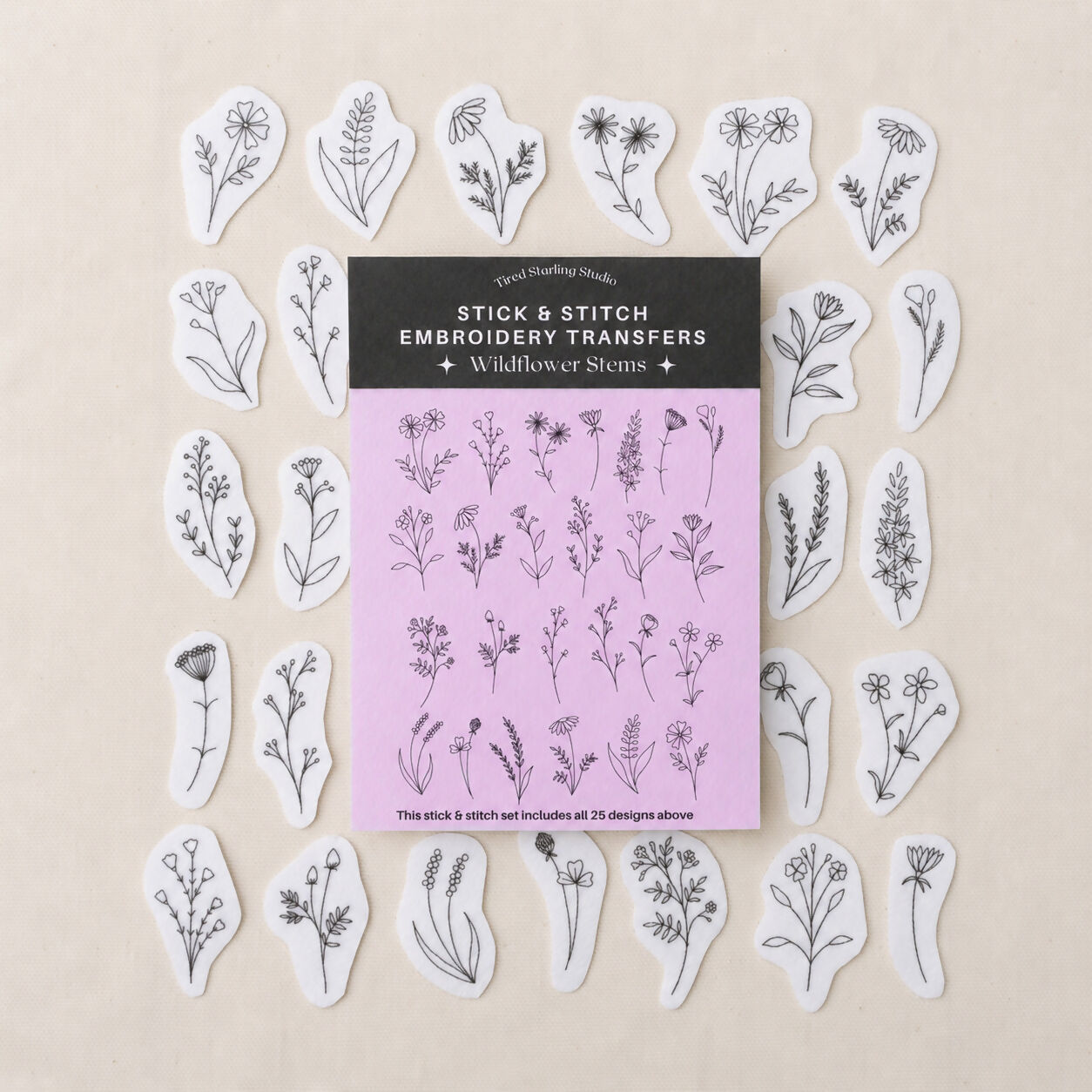 Wildflower Stick & Stitch Embroidery Designs