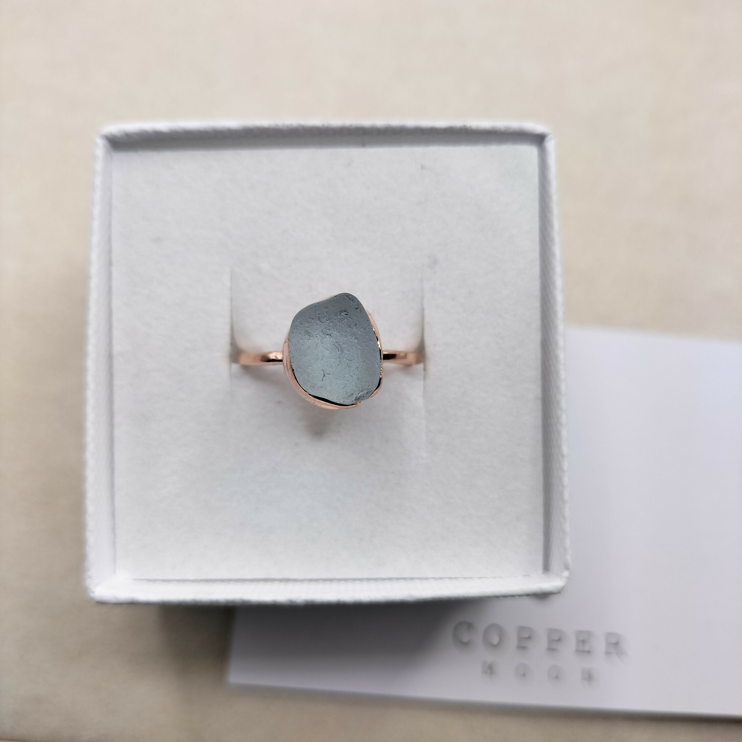 Seaglass Ring - size N