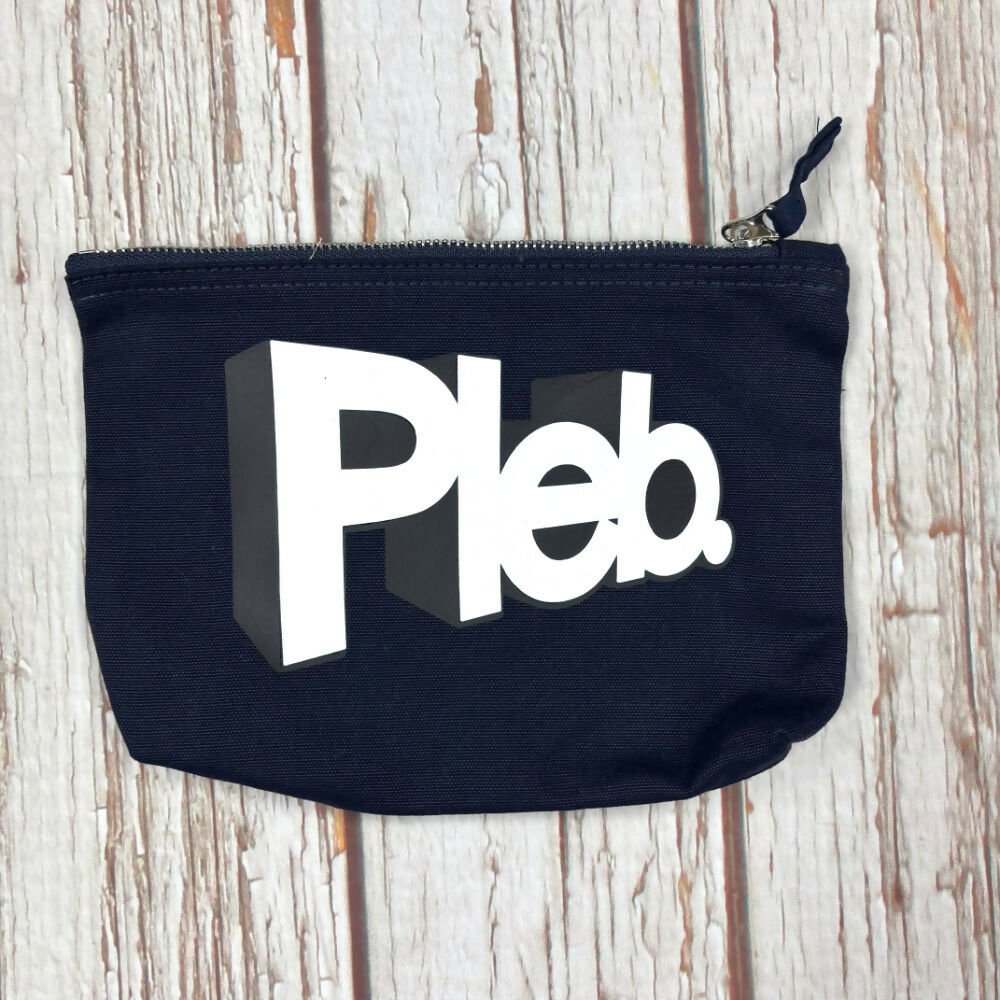 Cute Insult Navy Cotton Pencil case