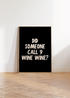 9 WINE WINE KITCHEN WALL ART PRINT