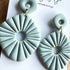 Organic Shape Polymer Clay Earrings/Modern Statement Dangle Earrings