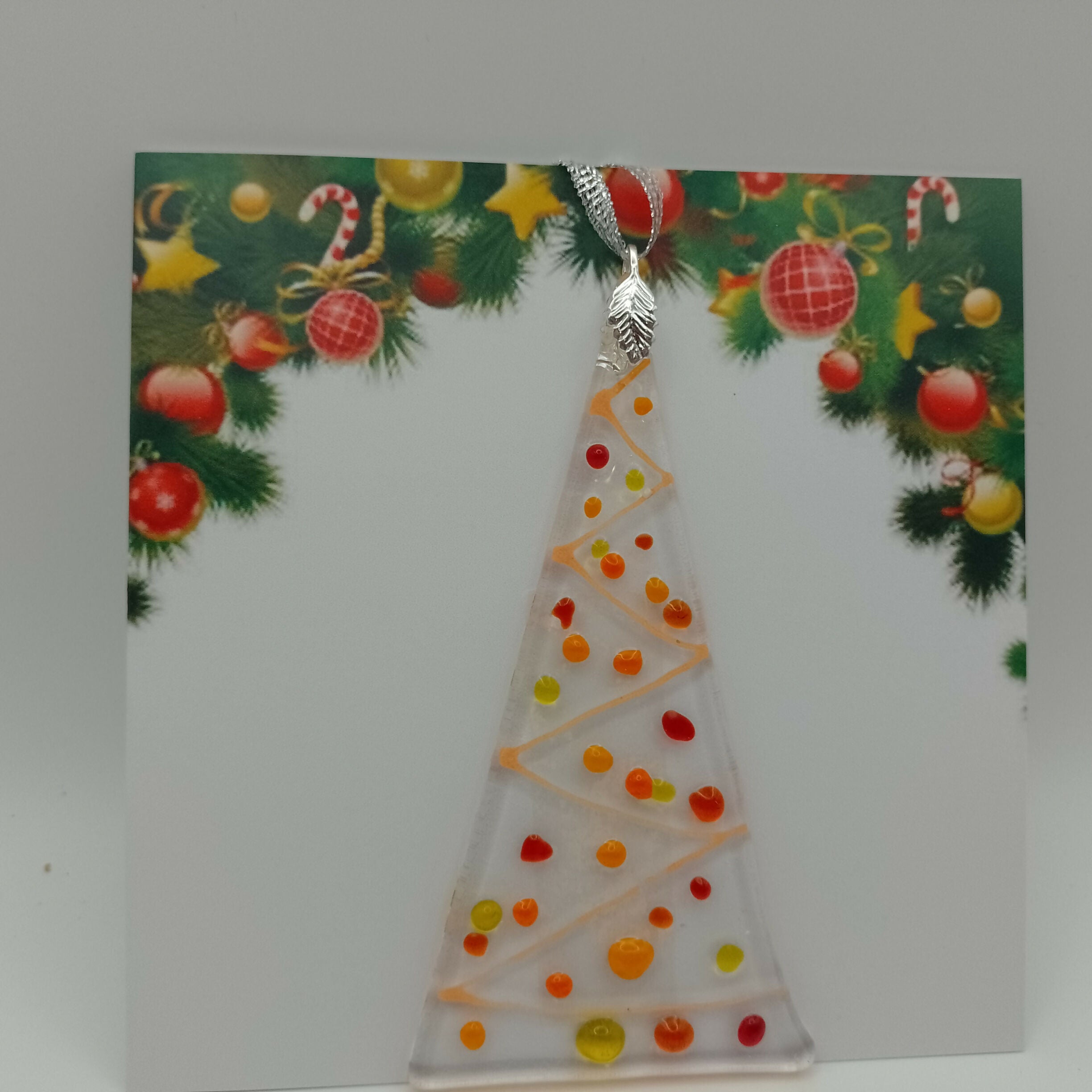 Fused Glass Christmas Card