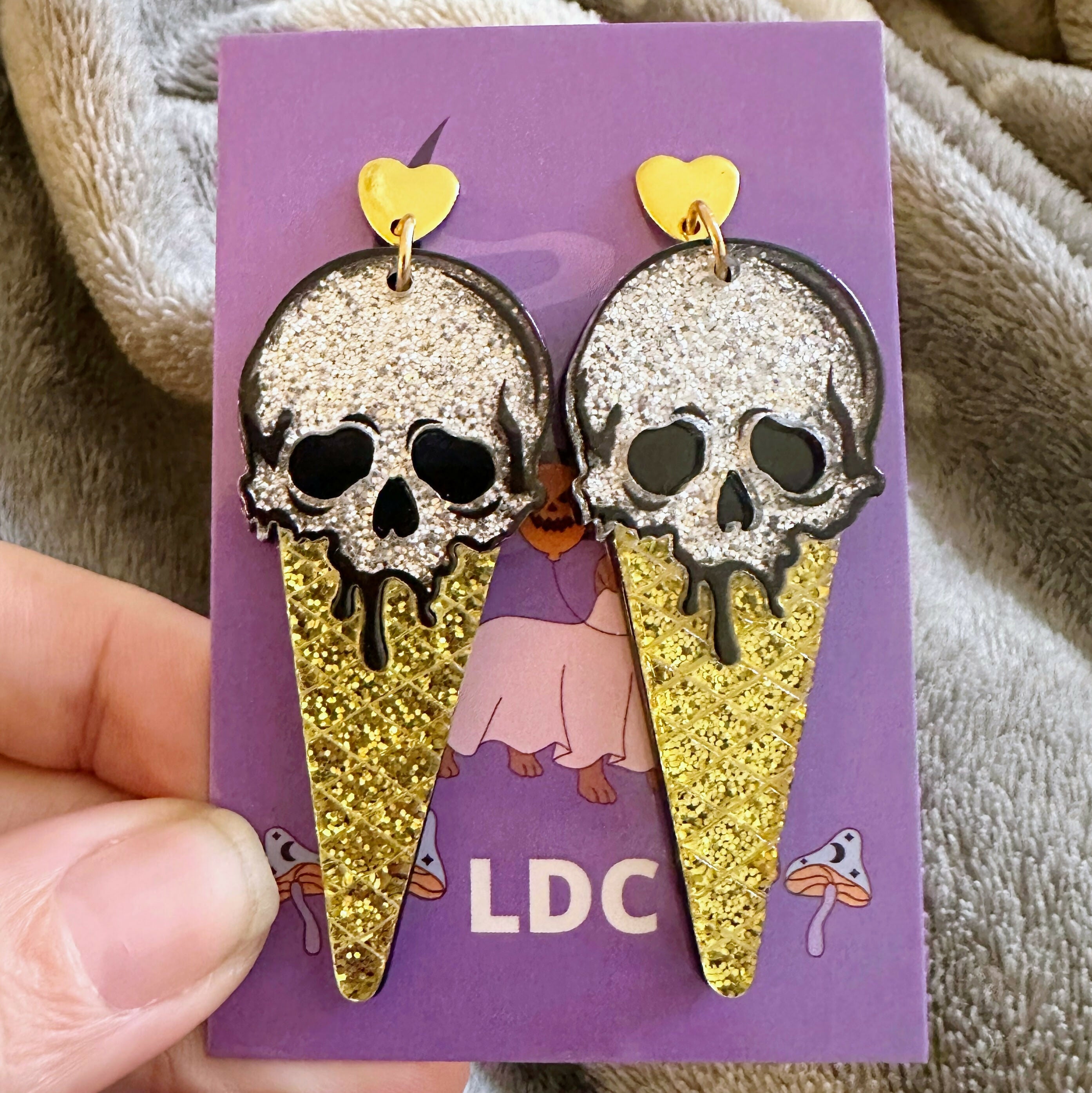 I-scream Acrylic Drop Studs
