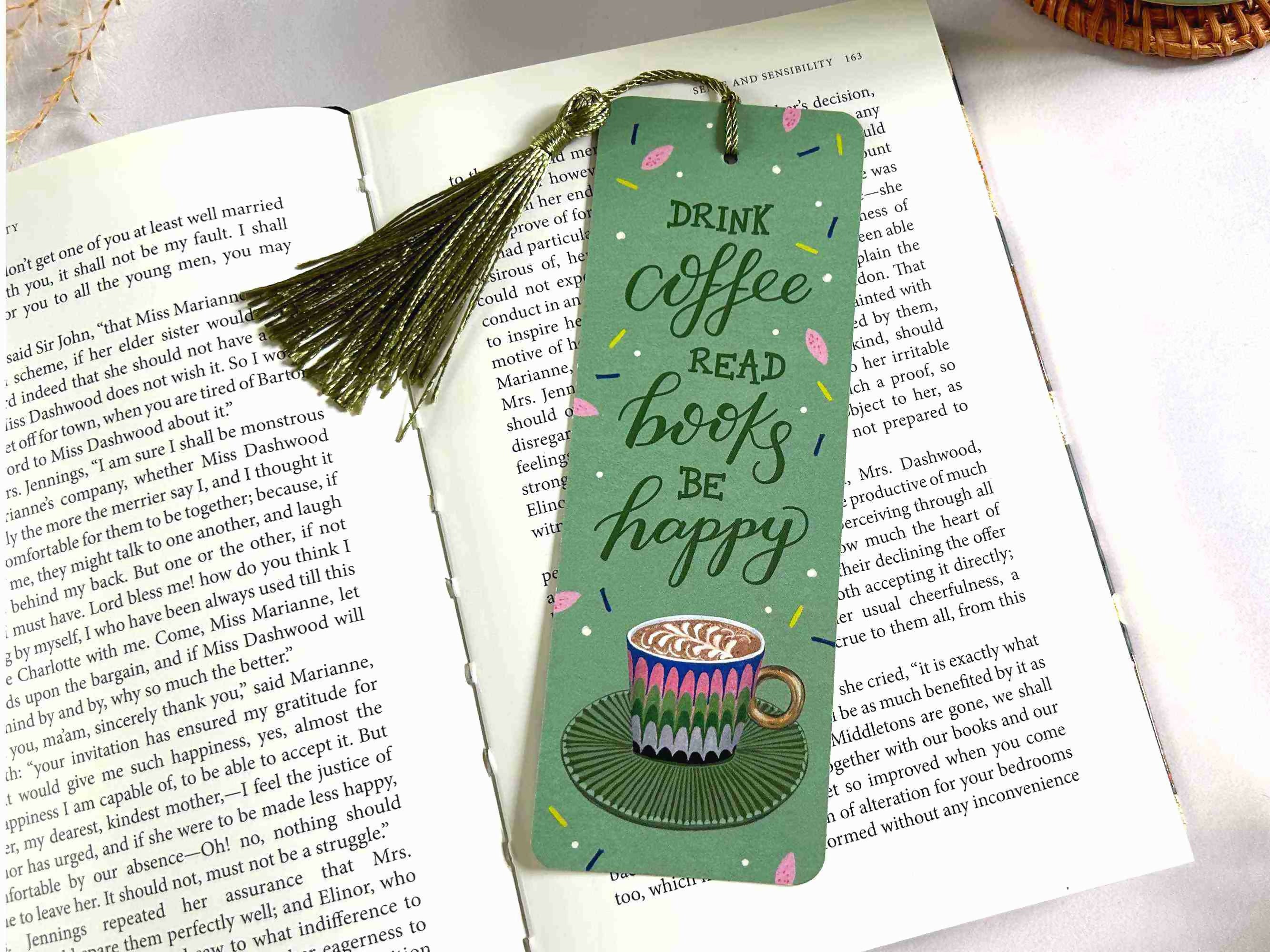 Coffee Lover Bookmark Green
