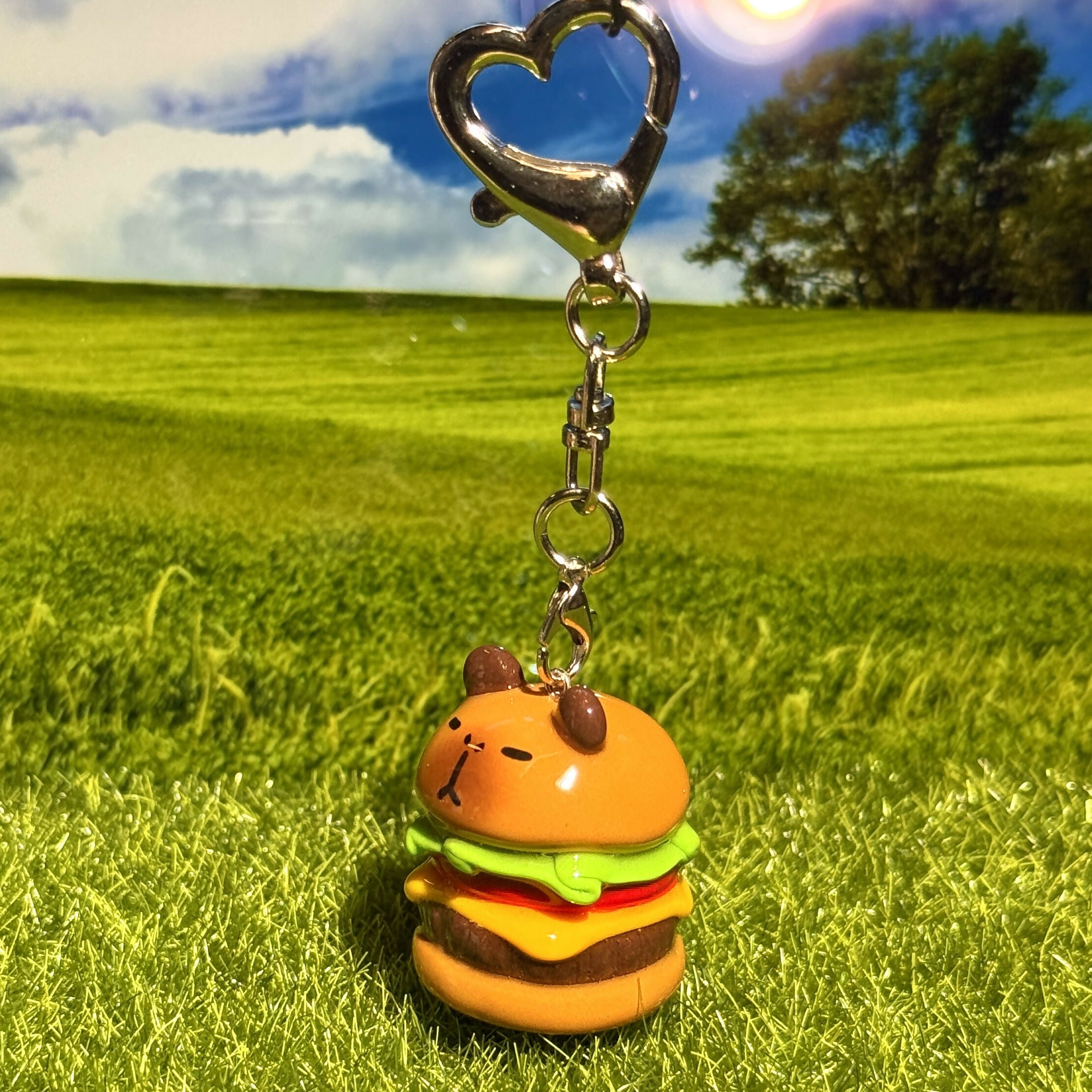 CapyBurger Keychain