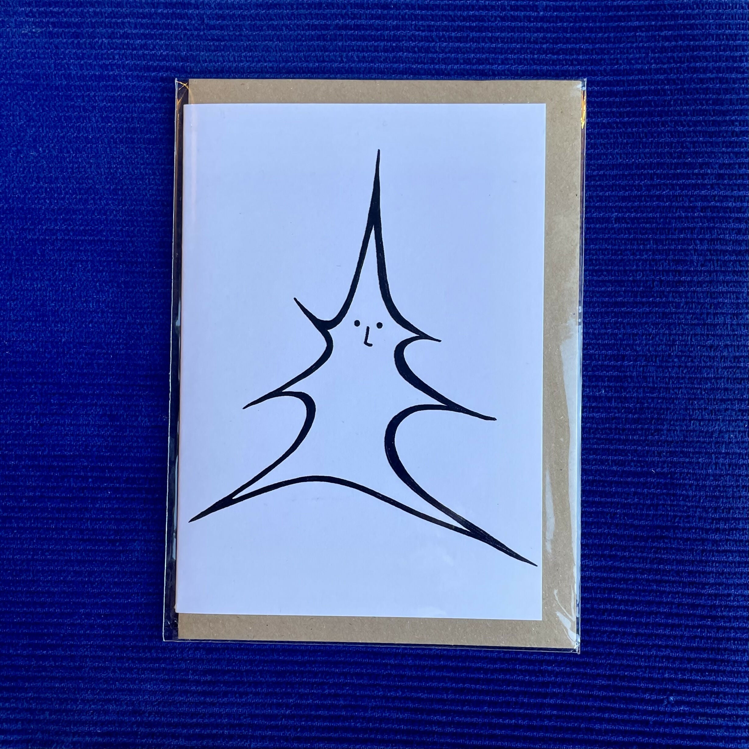 Christmas Tree Card – Pen And Ink Design