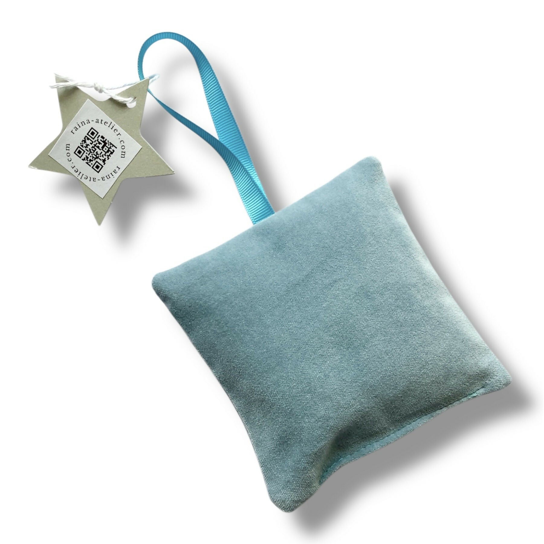 Blue Velvet Love Heart Lavender Sachet
