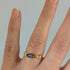 SIZE LARGE Glass Bead Gold Plated Wire Rings in an Array of Colours