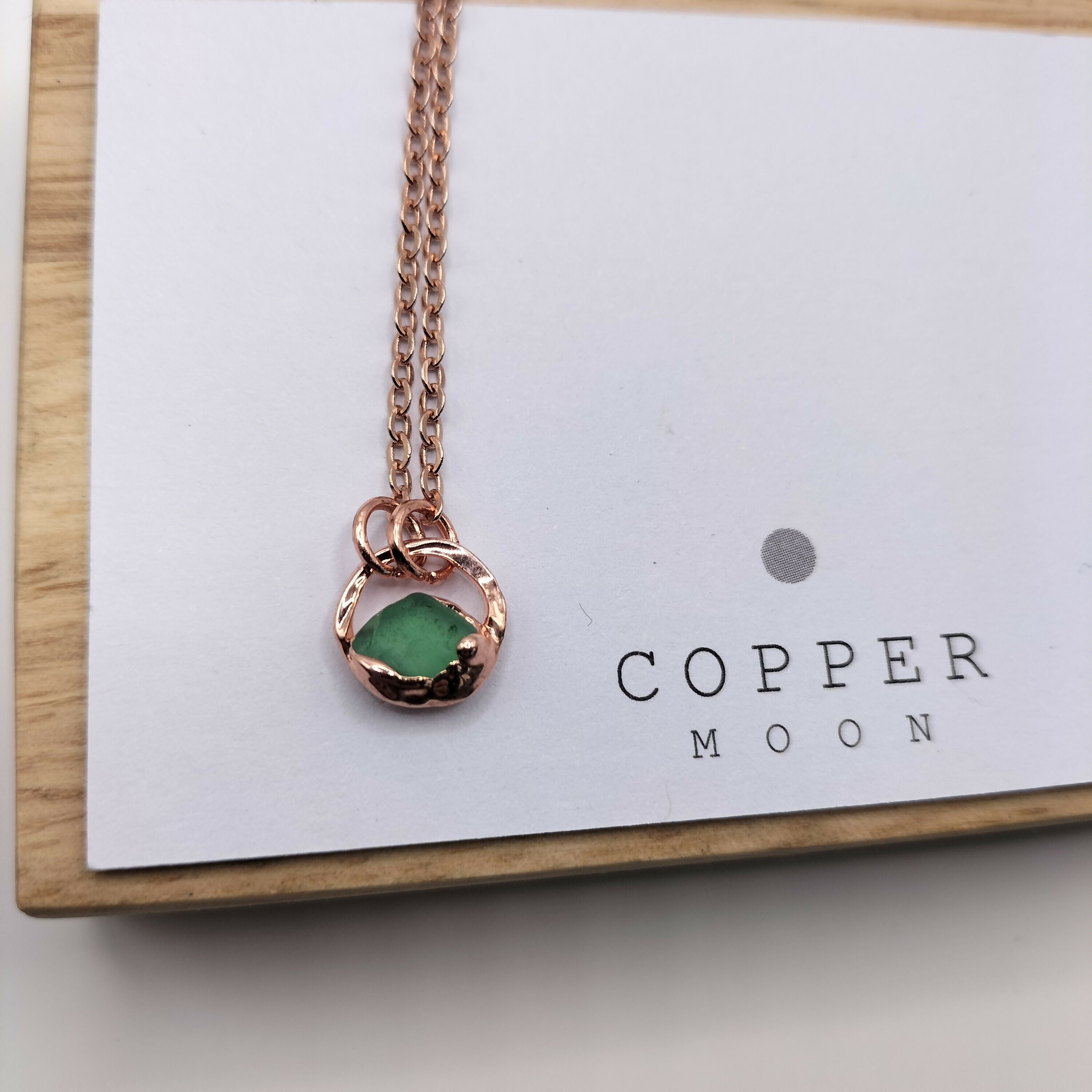 Seaglass Moon Necklace