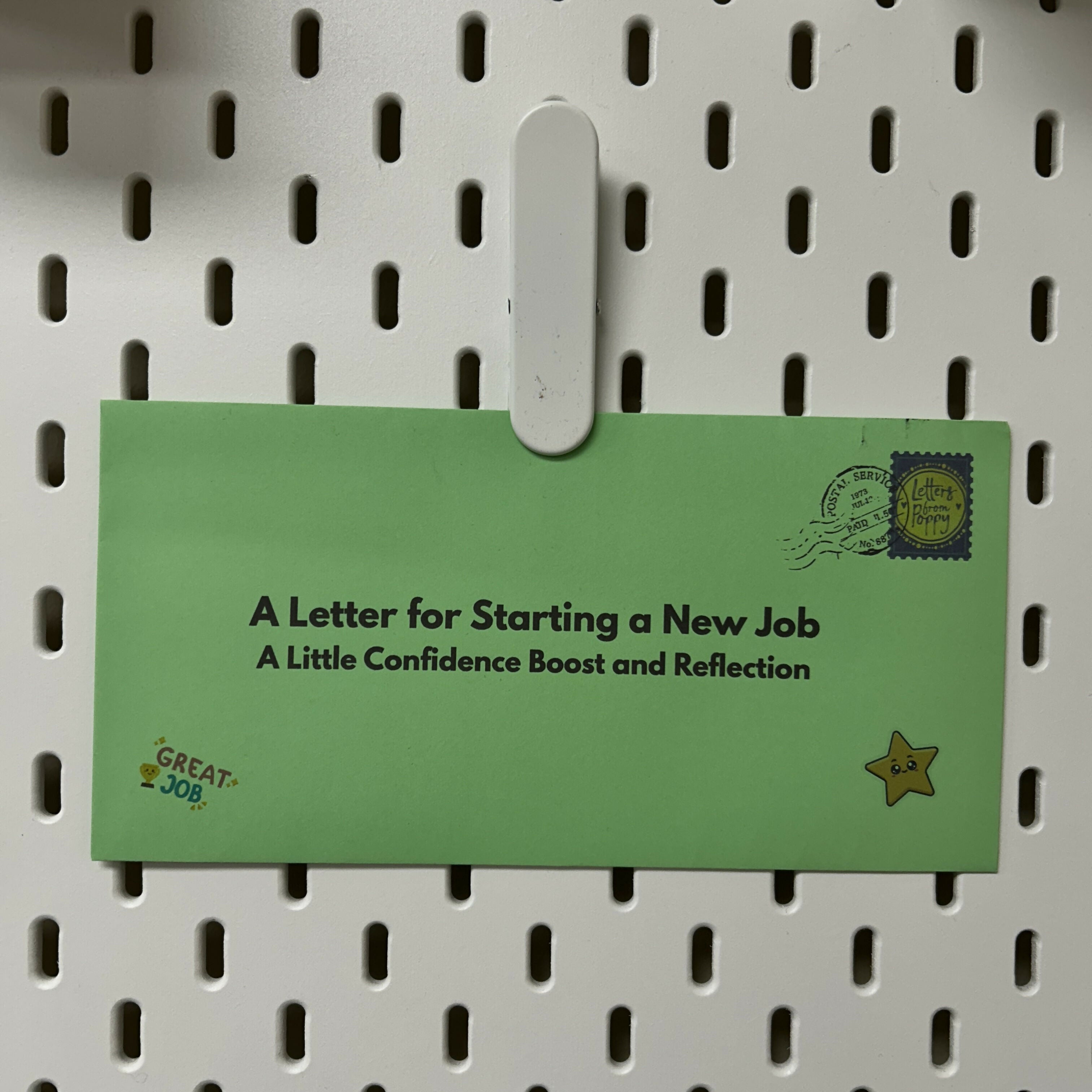 New Job Letter for Confidence and Reflection