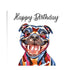 STAFFY DOG GREETINGS CARD