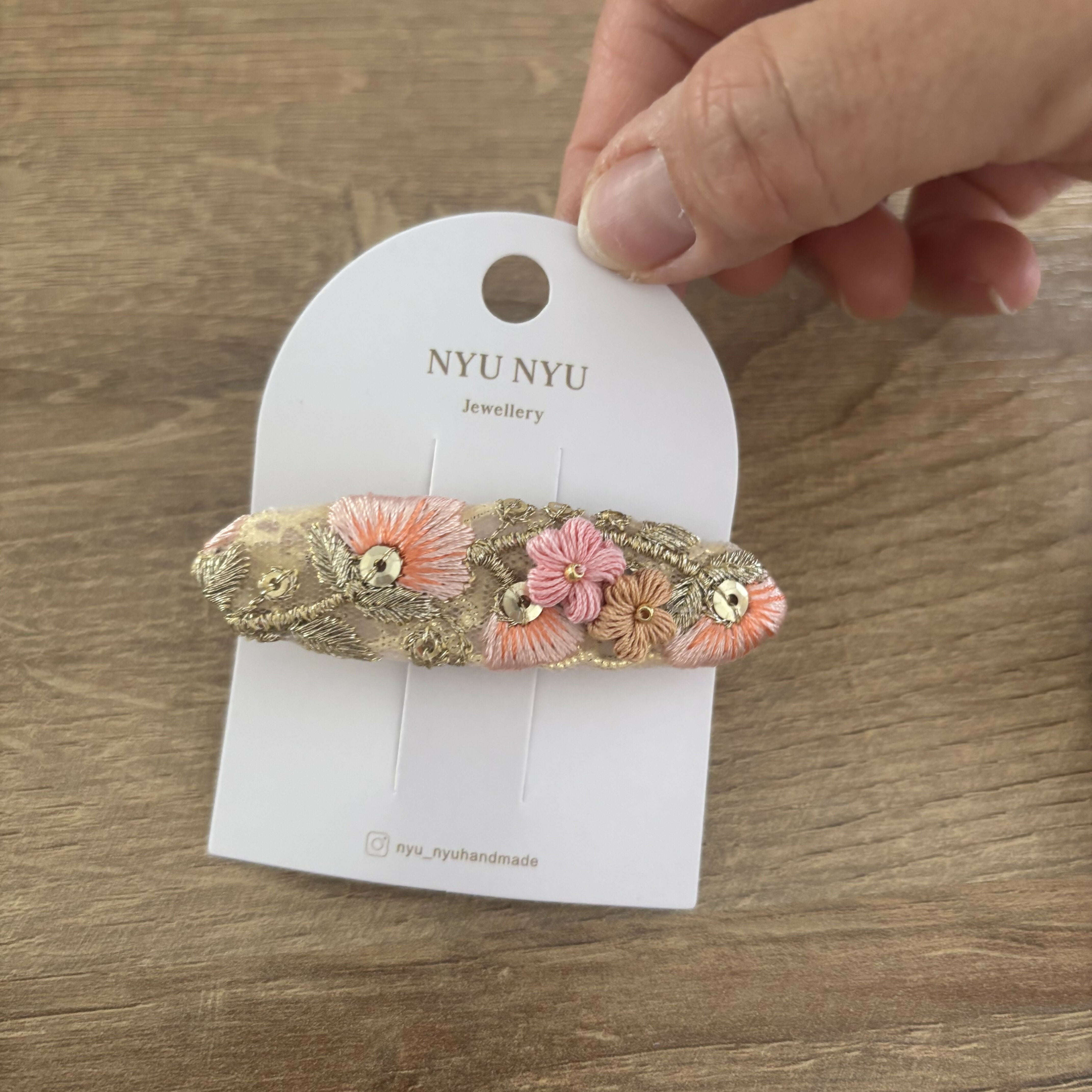 Micro Crochet Flower Hair Clips