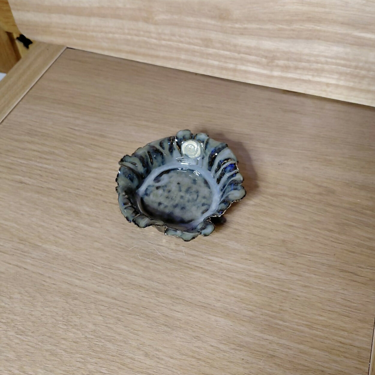 Seafoam Ripple Trinket Dish