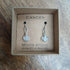 Cancer Moonstone Zodiac Wire Wrapped Earrings