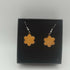 Sunflower Yellow Enamel Flower Earrings