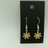 Yellow Enamel Flower Earrings