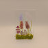Fused Glass Pink Flower Tealight