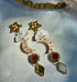 Dreamy, Celestial, Sun, Moon And Star Dangly Statement Earrings