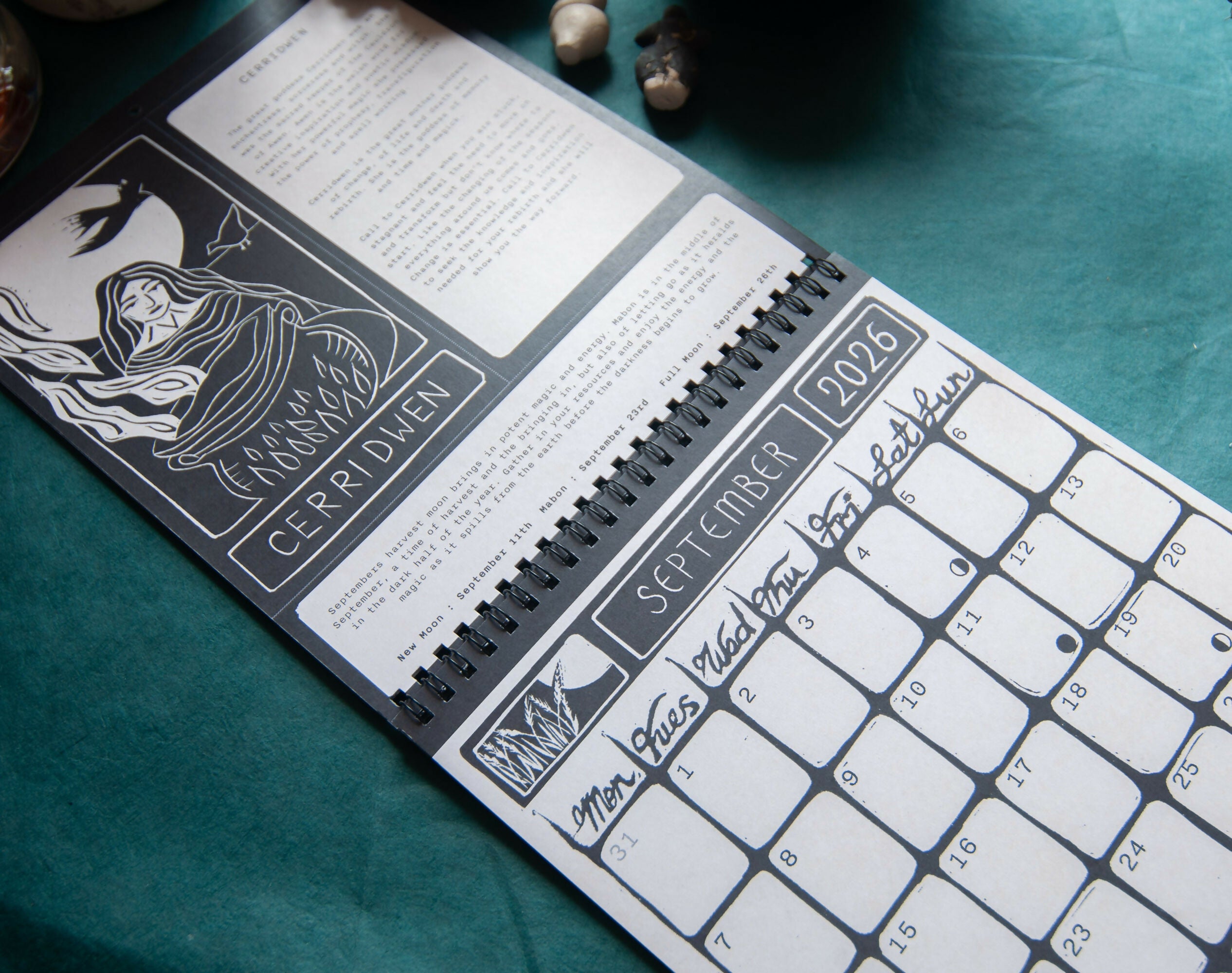 SACRED WITCH WALL CALENDAR 2026