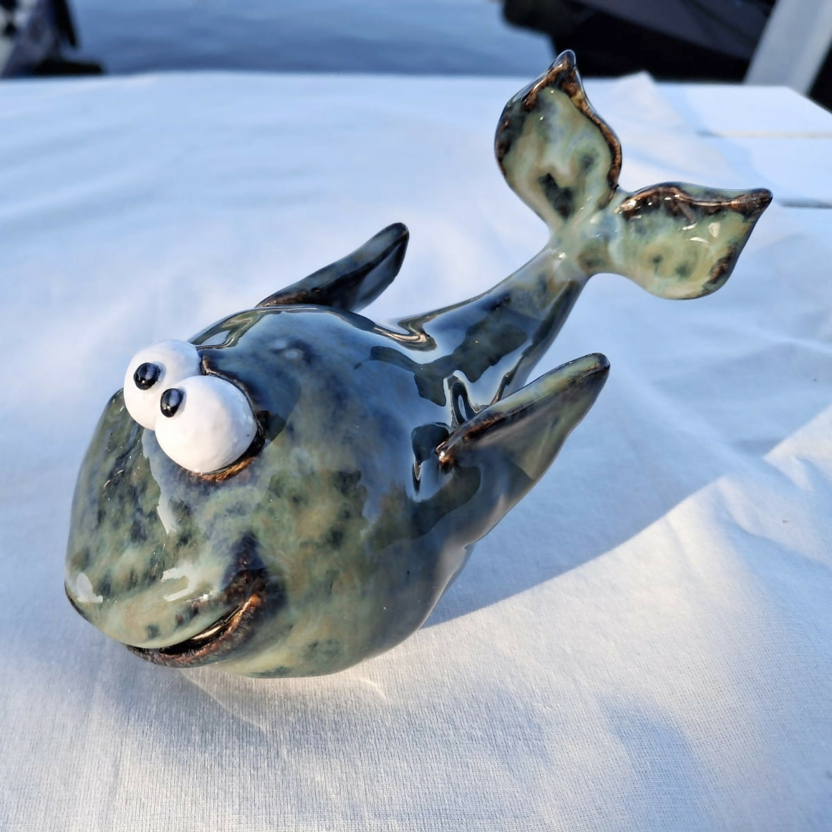 Playful Green/Blue Whale