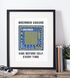 Leeds Utd Art Print LEGENDS Design in Blue