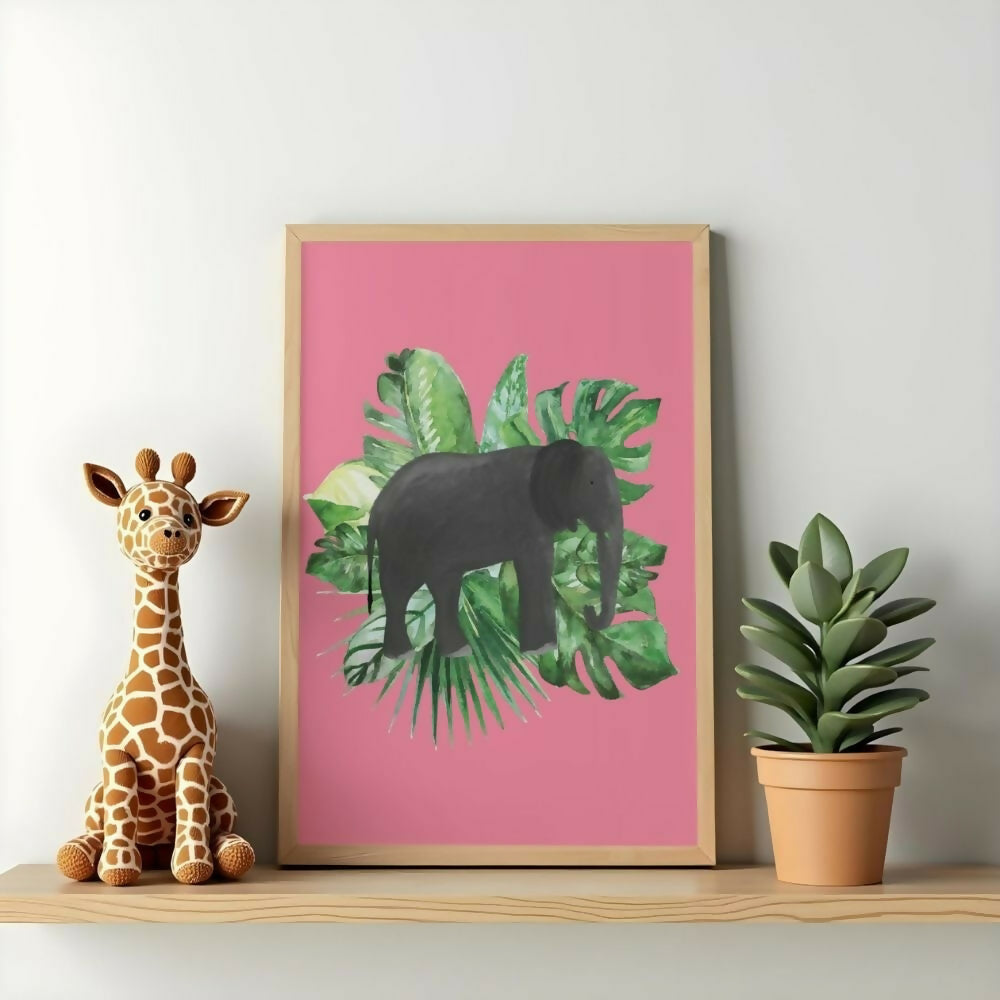 Elephant Jungle Print