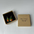 Green and Silver Enamel and Copper Earrings