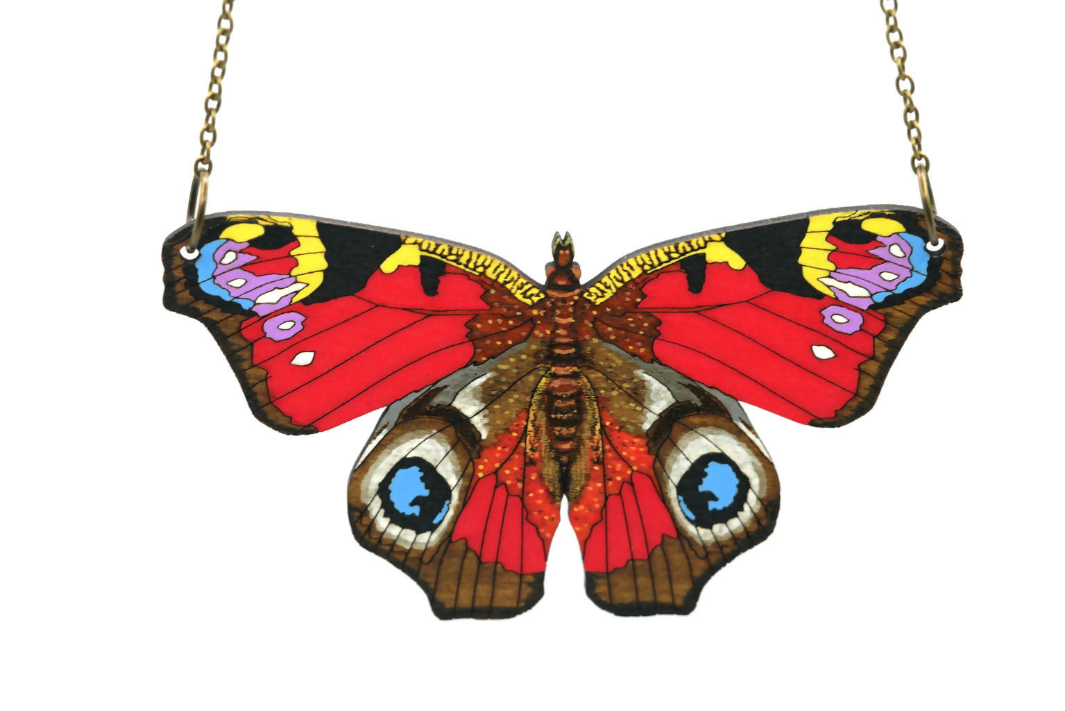 Peacock Butterfly Necklace