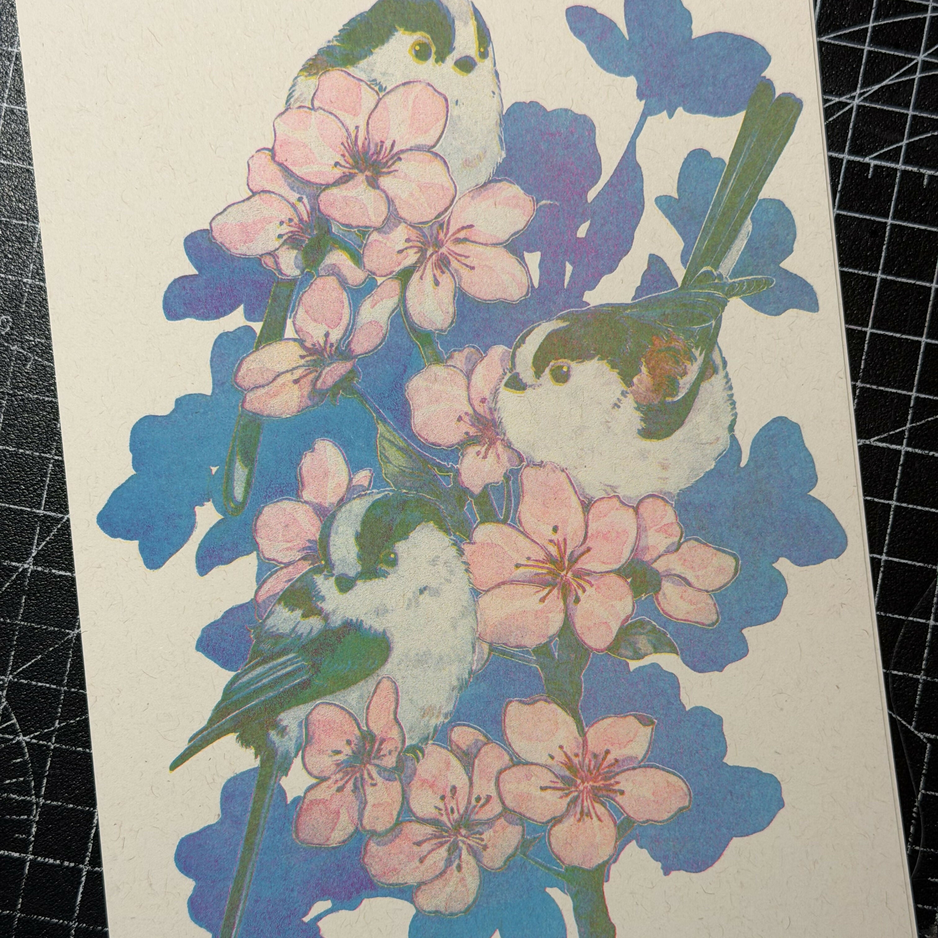 Wild Birds Riso Print