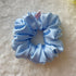 Light Blue Silk Handmade Scrunchies