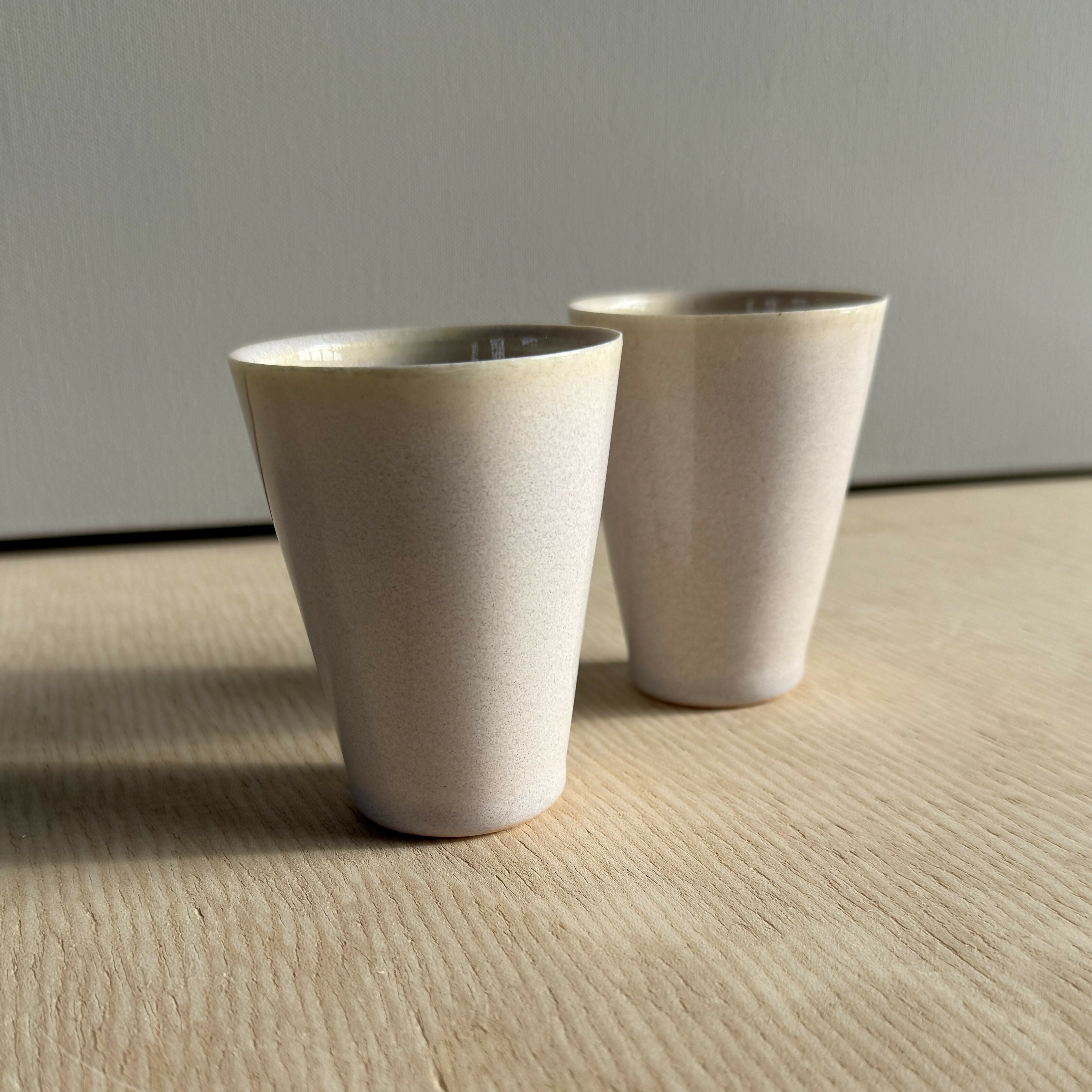 Hand Thrown Porcelain Small Tall Cup