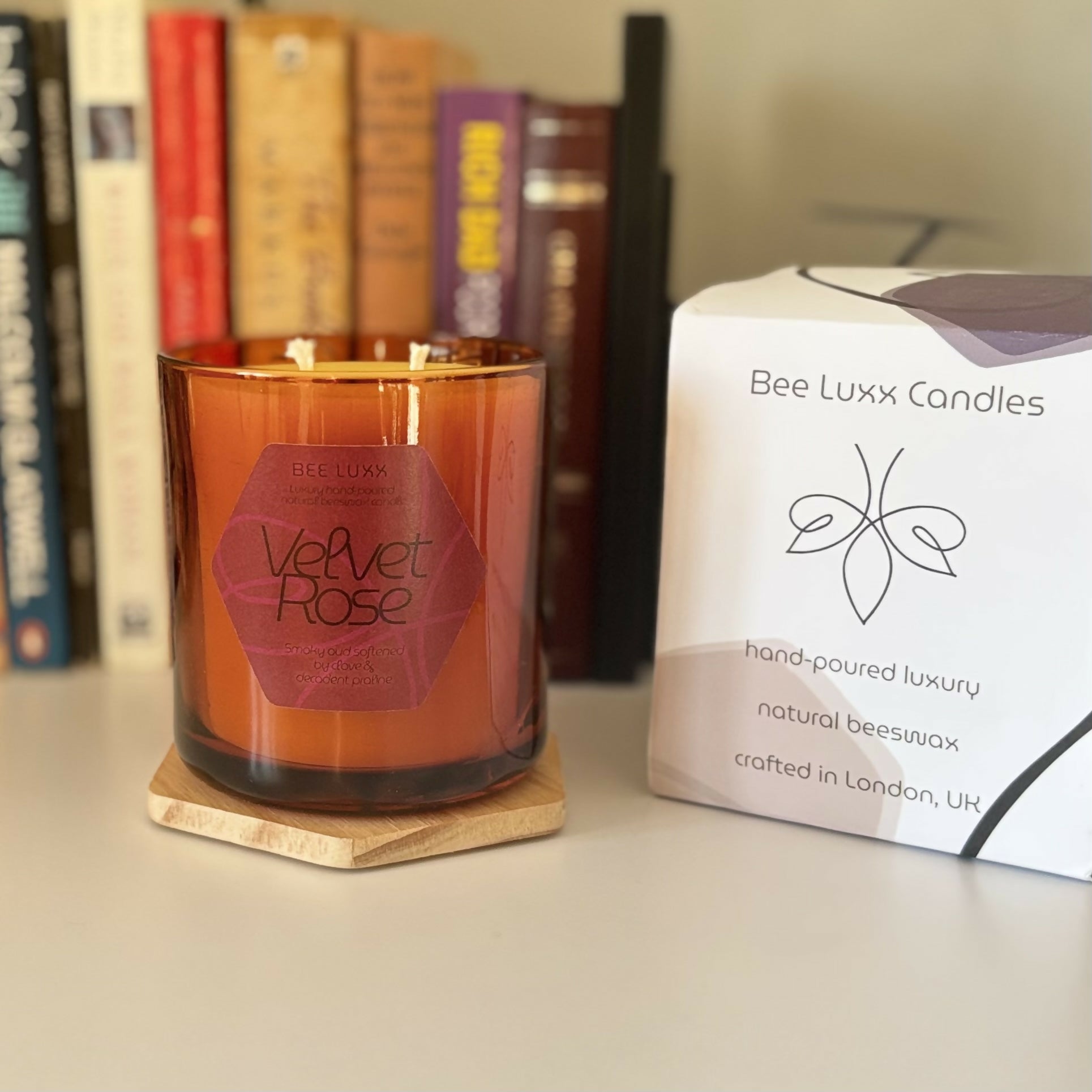 Velvet Rose - Scented 100% Beeswax Candle