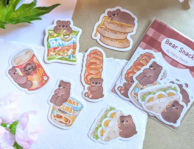 Bear Snacks - Sticker Pack