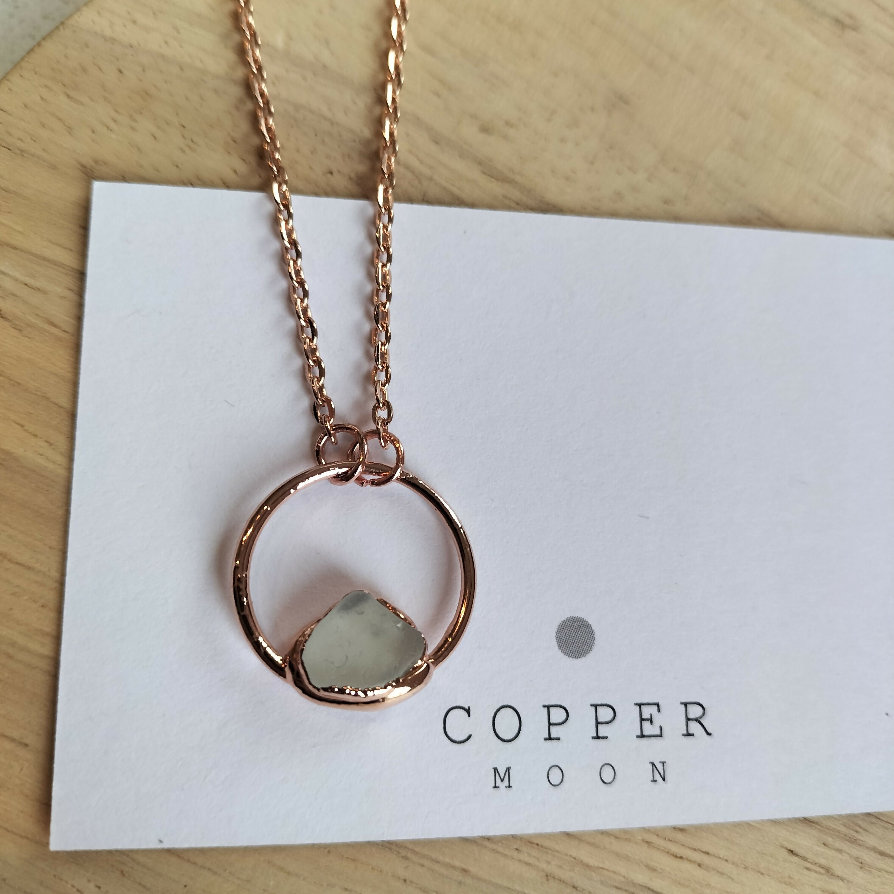 Seaglass Moon Necklace