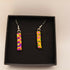 Gold and Purple Bubbled Dichroic Earrings