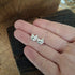 Handmade Silver Fox Studs