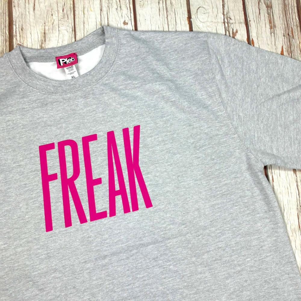 Freak Heather Grey Unisex Sweatshirt