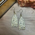 Lovely Large Gold Plated Patterned Earrings