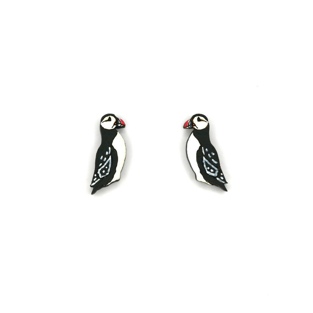 Puffin Stud Earrings