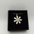 White and Yellow Daisy Enamel Pendant
